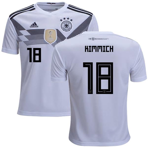 Germany #18 Kimmich White Home Kid Soccer Country Jersey - Click Image to Close